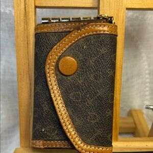 NWT Why vintage leather key wallet